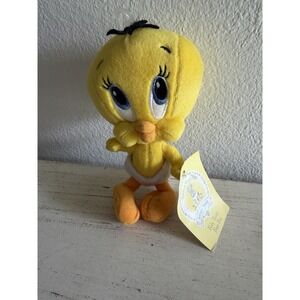 Vintage Baby Tweety Bird Sitting Plush in Diaper w/tags Looney Tunes